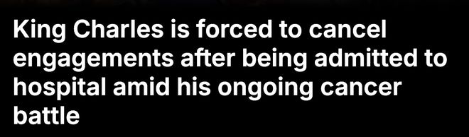 因治疗副作用短暂住院白金汉宫紧急调整行程j9九游会俱乐部登录入口76岁查尔斯国王(图2) 因治疗副作用短暂住院白金汉宫紧急调整行程j9九游会俱乐部登录入口76岁查尔斯国王(图2)